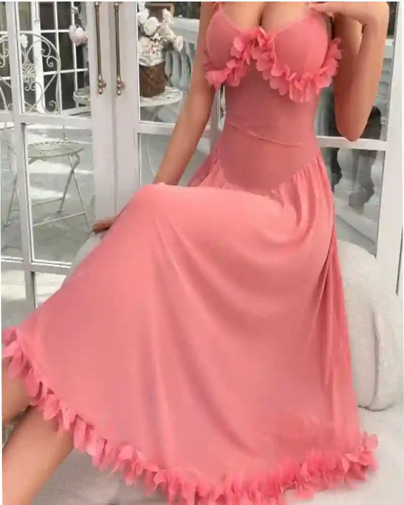 Nnon stick lace nigh dress